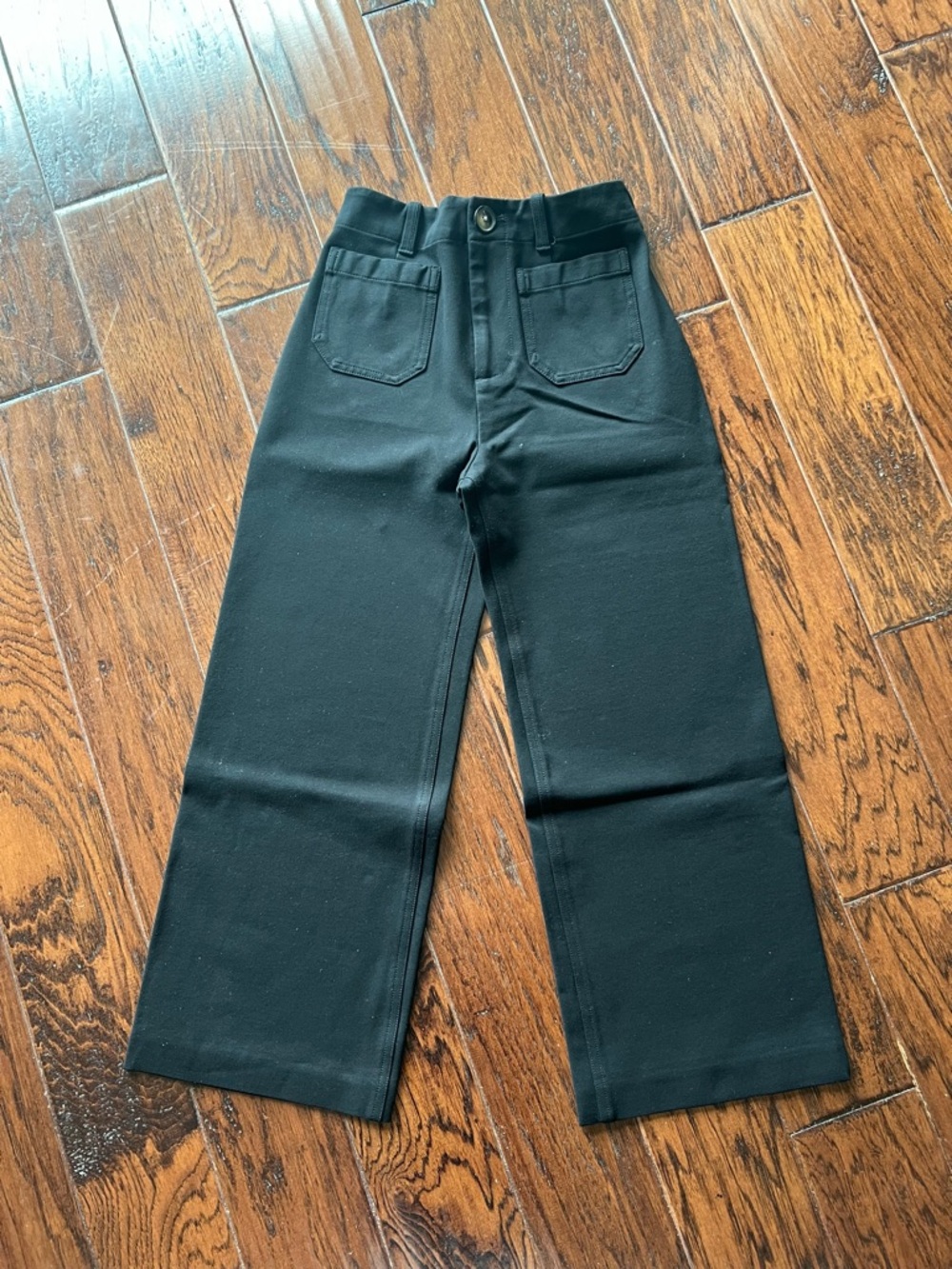 Anthropologie Black Wide-Leg Pants US4